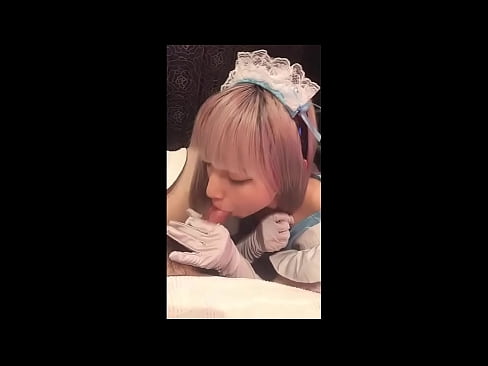 ❤️ Japanski idol [mayuka], kostim francuske sobarice, 1. dio, pušenje i drkanje losionom ❤️ Samo porno kod nas ❌